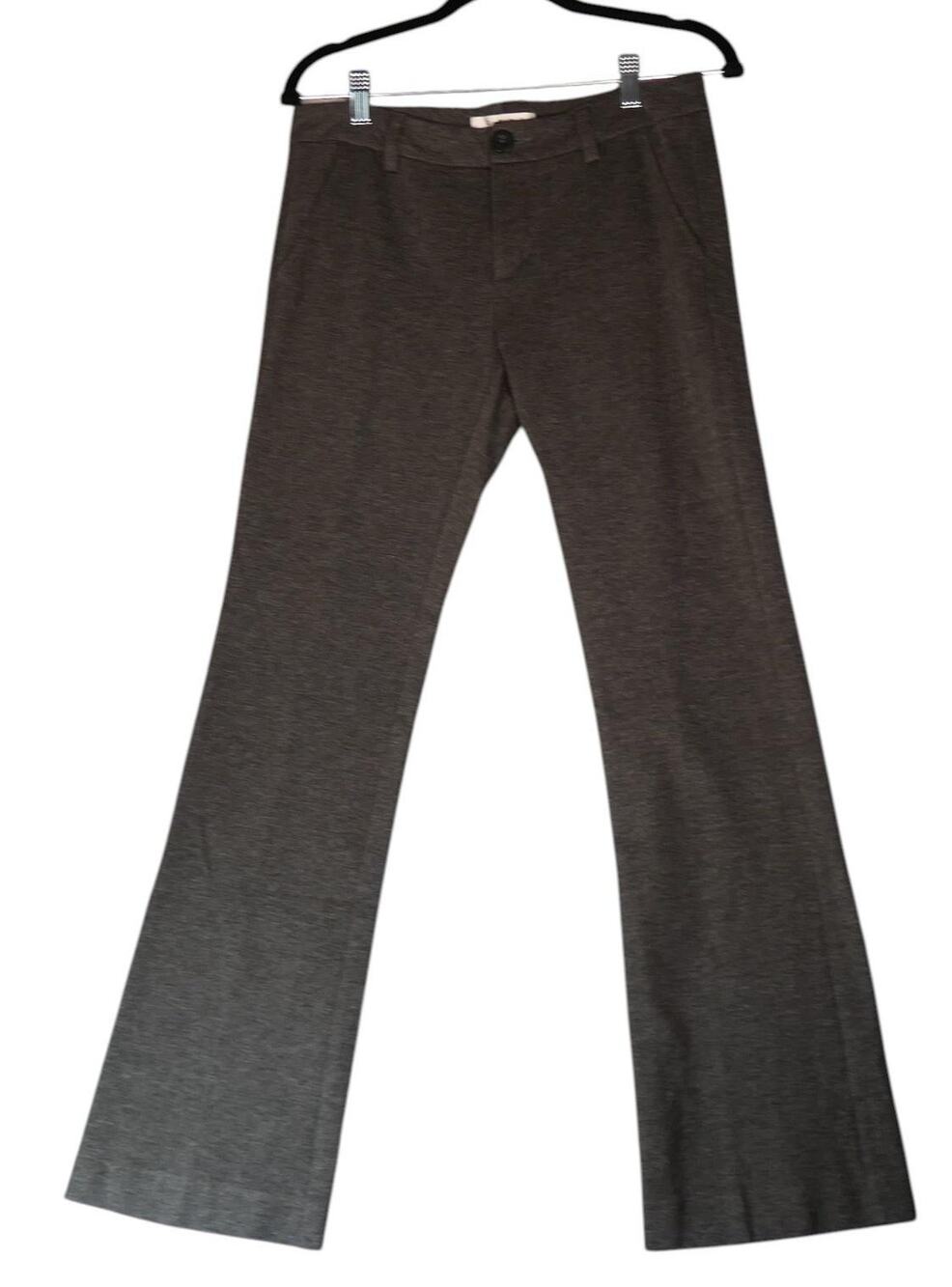 CABI My Favorite Trousers Ponte Pants Womens 6 Gray Flare Career Knit Style 575R